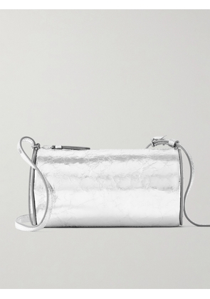 Proenza Schouler - Silo Metallic Crinkled-leather Shoulder Bag - Silver - One size