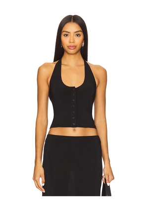 Bella Venice The Mia Halter in Black. Size L. Also in M, S, XS.
