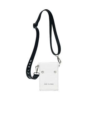 CEE CLEAR Crossbody Bag in White.