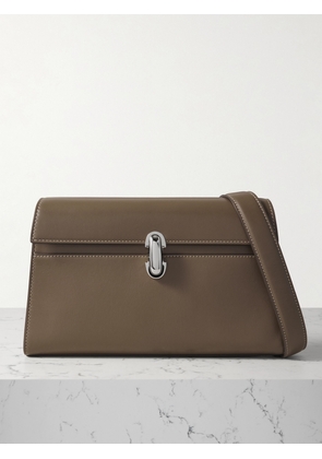 Savette - Symmetry Leather Shoulder Bag - Brown - One size