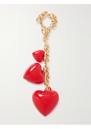 Roxanne Assoulin - The Happy Gold-tone And Enamel Bag Charm - Red - One size
