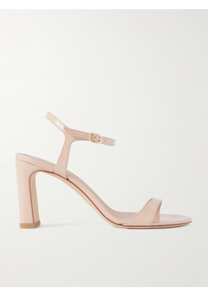 Stuart Weitzman - Babette Patent-leather Sandals - Neutrals - US5.5,US6,US6.5,US7,US7.5,US8,US8.5,US9,US9.5,US10,US10.5,US11,US11.5