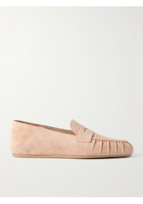 Stuart Weitzman - Brooks Collapsible-heel Suede Loafers - Neutrals - US5.5,US6.5,US7,US7.5,US8,US8.5,US9,US9.5,US10,US10.5,US11,US11.5