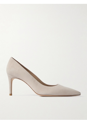Stuart Weitzman - Stuart Power Suede Pumps - Gray - US5.5,US6.5,US7,US7.5,US8,US8.5,US9,US9.5,US10,US10.5,US11