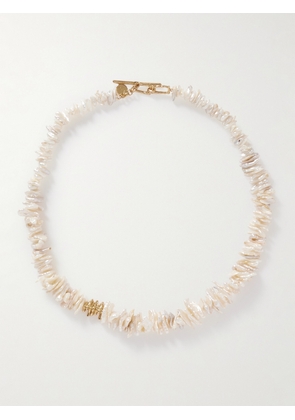 Pacharee - Pach Gold-plated Pearl Necklace - White - One size