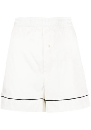 Low Classic stretch-silk lounge shorts - White