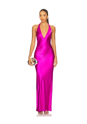 Amanda Uprichard Bondi Maxi Dress in Fuchsia. Size M. Also in L, XL, XS.