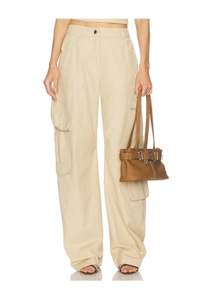 Camila Coelho Gigi Pant in Beige. Size L. Also in XS, XXS.