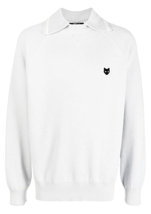 ZZERO BY SONGZIO logo-patch crew-neck sweatshirt - Grey