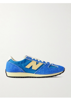 New Balance - 471 Leather-trimmed Brushed-suede And Shell Sneakers - Blue - US4,US4.5,US5,US5.5,US6,US6.5,US7,US7.5,US8,US8.5,US9,US9.5,US10,US10.5