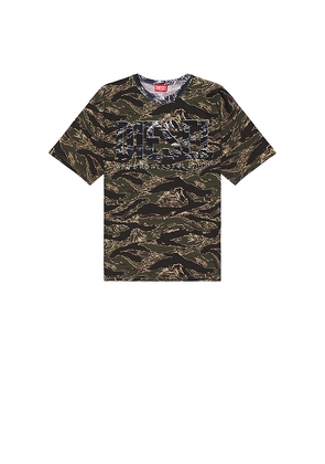 Diesel T-Boxt Tee in Olive. Size M. Also in S, XL/1X.