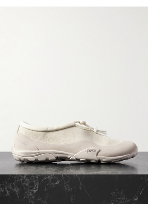 New Balance - + Tokyo Design Studio Minimus Shell And Suede Slip-on Sneakers - Neutrals - US4,US4.5,US5,US5.5,US6,US6.5,US7,US7.5,US8,US8.5,US9,US9.5,US10