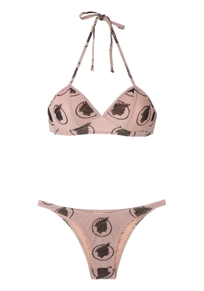 Amir Slama printed bikini set - Neutrals