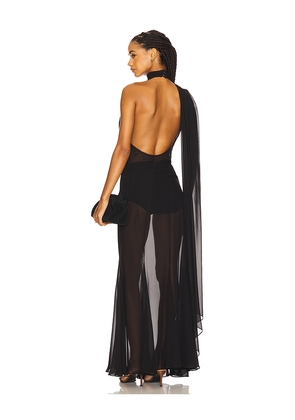 The Andamane Vanisha Bodysuit in Black. Size 38/XS. Also in 40/S, 42/M, 44/L.