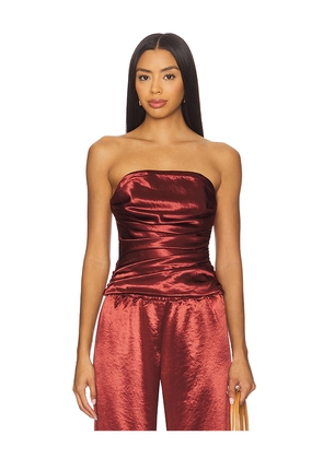 Amanda Uprichard x REVOLVE Sofia Top in Rust. Size L. Also in M, S, XL, XS.