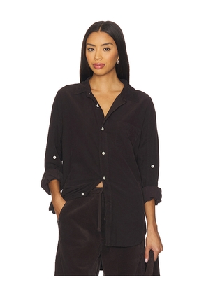 Citizens of Humanity Kayla Shirt in Chocolate. Size L. Also in M, S, XL, XS.