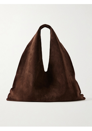 The Row - Bindle Small Suede Shoulder Bag - Brown - One size