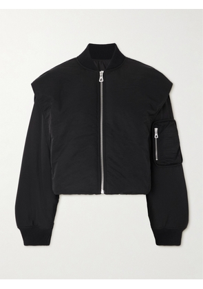 Jean Paul Gaultier - Oversized Hooded Shell Bomber Jacket - Black - xx small,x small,small,medium,large,x large