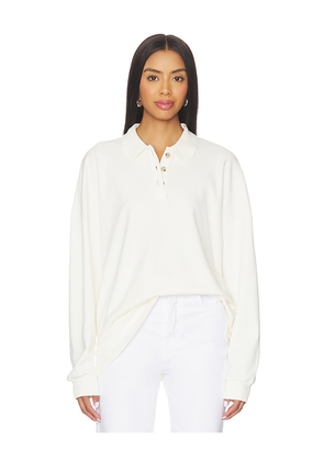 EAVES Lene Polo in White. Size L. Also in XS.