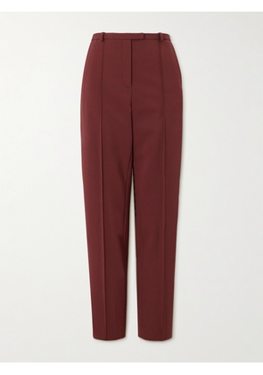 Loulou de Saison - Malka Wool-blend Twill Skinny Pants - Burgundy - FR 34,FR 36,FR 38,FR 40,FR 42