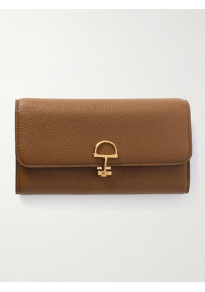 Gucci - Softbit Textured-leather Continental Wallet - Brown - One size