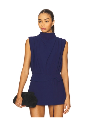Amanda Uprichard x REVOLVE Sleeveless Fabienne Top in Navy. Size L. Also in M, S, XL, XS.