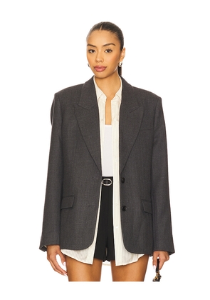 ANINE BING Ross Single Breasted Blazer in Grey. Size M. Also in S.