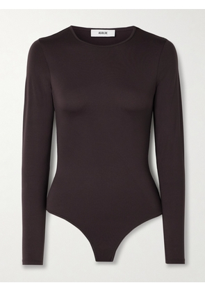 AGOLDE - Aura Stretch-jersey Thong Bodysuit - Brown - x small,small,medium,large,x large