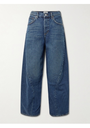 AGOLDE - Twist Organic High-rise Wide-leg Jeans - Blue - 23,24,25,26,27,28,29,30,31,32