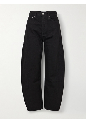 AGOLDE - Luna High-rise Barrel-leg Organic Jeans - Black - 23,24,25,26,27,28,29,30,31,32