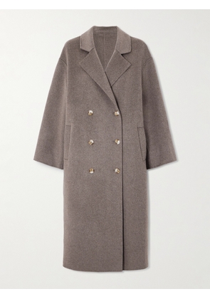 Loulou de Saison - Borneo Oversized Double-breasted Wool And Cashmere-blend Coat - Brown - FR 34,FR 36,FR 38,FR 40,FR 42