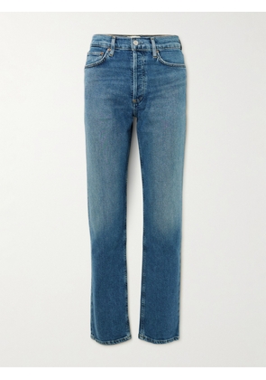 AGOLDE - '90s Pinch Waist Long High-rise Straight-leg Jeans - Blue - 23,24,25,26,27,28,29,30,31,32