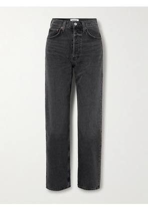 AGOLDE - Kelly Mid-rise Straight-leg Organic Jeans - Black - 23,24,25,26,27,28,29,30,31,32