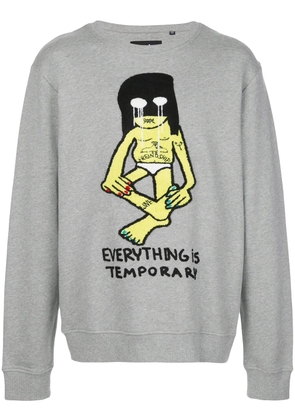 Haculla Temporary embroidered sweatshirt - Grey