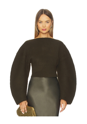 Cult Gaia Ella Sweater in Brown. Size M. Also in S, XL, XS.