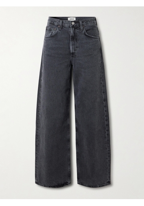 AGOLDE - Low Curve Mid-rise Wide-leg Jeans - Black - 23,24,25,26,27,28,29,30,31,32