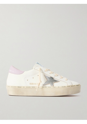 Golden Goose - Hi Star Distressed Leather Sneakers - White - IT35,IT36,IT37,IT38,IT39,IT40,IT41,IT42