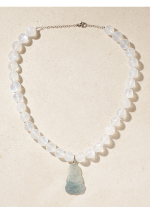 JIA JIA - Moon Goddess Buddha 18-karat White Gold Multi-stone Necklace - One size