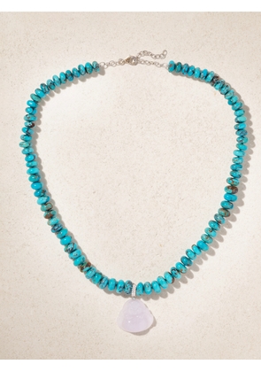 JIA JIA - Happy Buddha 14-karat Gold Multi-stone Necklace - Blue - One size