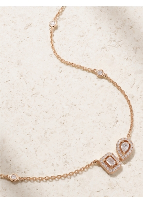 Messika - My Twin 18-karat Rose Gold Diamond Necklace - One size