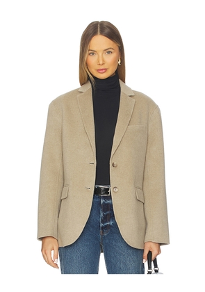 ANINE BING Quinn Blazer in Beige. Size M. Also in XS, S.