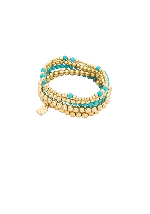 DANNIJO Kokab Bracelet in Metallic Gold.