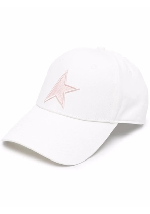 Golden Goose logo-patch cap - White
