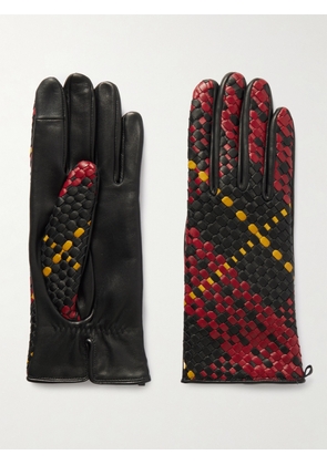Agnelle - Stanilas Woven Leather Gloves - Red - 6,6.5,7,7.5,8,8.5