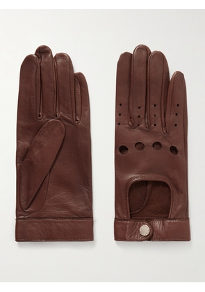 Agnelle - Rose Leather Gloves - Brown - 6,6.5,7,7.5,8,8.5