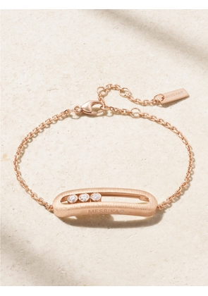 Messika - Move Classique Ciselé 18-karat Rose Gold Diamond Bracelet - M