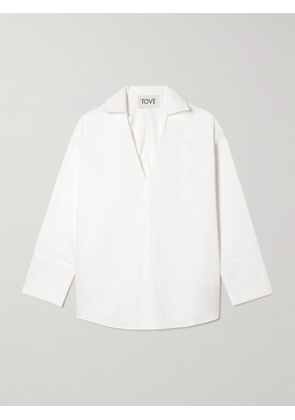 TOVE - Luisa Cotton-blend Poplin Shirt - White - FR 34,FR 36,FR 38,FR 40,FR 42