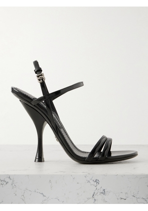 Dolce & Gabbana - Glossed-leather Slingback Sandals - Black - IT36,IT36.5,IT37,IT37.5,IT38,IT38.5,IT39,IT39.5,IT40