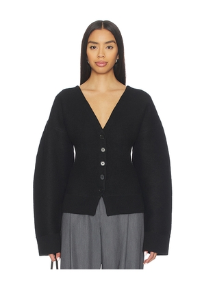 EAVES Arlet Knit Cardigan in Black. Size L. Also in M, S, XL, XS.