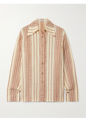 ALIX OF BOHEMIA - Dana Striped Woven Shirt - Cream - x small,small,medium,large,x large